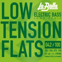 LTF-4A Low Tension Flexible Flats Комплект струн для бас-гитары, сталь, 42-100, La Bella