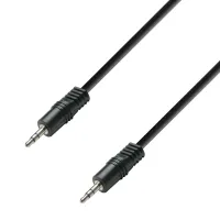 Adam hall k3 bww 0060 - кабель аудио trs (jack) stereo 3.5 mm - trs (jack) stereo 3.5 mm, 0.22 мм2, 0,6 м, черный