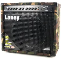LX65R CAMO Гитарный комбо 65 Вт, динамик 12"Celestion , 2 канала с 3-х полосн. Эквал, дисторшн, пружинный ревербератор, CD вход, 433x489x263 мм, вес 14,7 кг., цвет "хаки", Laney