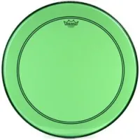 Remo p3-1322-ct-gn  22" powerstroke colortone пластик для бас барабана прозрачный, однослойн. , зе