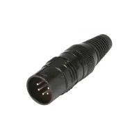 Sommer Cable HI-XCM5N-BLK- 
			Разъем XLR 5-pin, под пайку