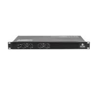 RCF DPS 604X (12100008)  Четырехканальный усилитель, класс D, 4x80 Вт/8 Ом, 4x150 Вт/4 Ома, 4x230 Вт/2 Ома, встроенный кроссовер. Предзназначен для професионального использования в звуковых инсталляциях. Имеет 4 входа и 4 выхода, которые могут быть объеди