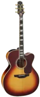 TAKAMINE ARTIST EF250TK TOBY KEITH SIGNATURE электроакустическая гитара JUMBO с кейсом, цвет санберст