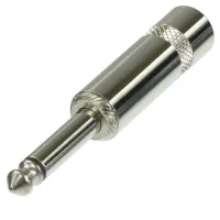 Seetronic ST224 кабельный разъем Jack 6.3мм TS штекер, для кабеля до 7мм