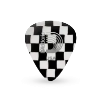 1CCB7-10 Checkerboard Медиаторы, целлулоид, расцветка шахматы, 10шт, очень толстые, Planet Waves