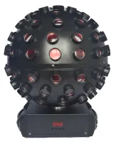 STAGE4 MagicBALL 5XWAU Профессиональный световой прибор – вращающийся эффект типа “многолучевой шар” со сменой цвета RGBWA + UV, источник света -  5 х 18W RGBWA+UV 6in1 LED, DMX-512 – 3, 11 кан., диммер, строб 0-100%, Master-slave/Auto/Sound, 300х300x380 