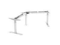 ErgoFount BSSD-L10-120/33 W- Основание стола для работы стоя и сидя, L-образное 120°, с электроприводом на телескопических опорах 600–1230 мм, макс. нагрузка 150 кг, белое