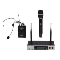 LS-201-MH Беспроводная микрофонная система, ручной и головной микрофон, LAudio