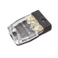 TSP-20LFC 3 STAGE PIN LINE FEMALE CONNECTOR, CLEAR TYPE, коннектор Stage Pin 20A, розетка, прозрачный корпус, KUPO -