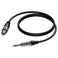 Procab CAB591/10- Акустический кабель 2х1,5 кв.мм, Jack 6,3 мм моно (вилка) – XLR 3-pin (розетка)