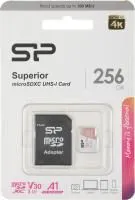 Карта памяти Silicon Power Superior microSDXC SP256GBSTXDV3V20SP 256GB A1, V30, UHS-I Class 3 (U3),
