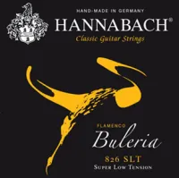 826SLT Yellow BULERIA FLAMENCO Комплект струн для классической гитары нейлон/посеребренные Hannabach