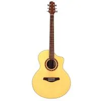 Pearl River L20E-JC Гитара акустическая джамбо с вырезом 41", верхняя дека ель Ситка, нижняя дека и обечайка: сапеле, гриф:  окуме, накладка грифа и нижний порожек:  лаурель, колки: хромированное покрытие, цвет натуральный, матоая, в комплекте: чехол 5мм