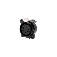 AVCLINK C5FAH Разъем XLR панельный, 5 конт., гнездо, горизонт., в ПП, тип-A,