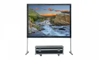 Уценка [LMF-100119] Экран Lumien [Master Fold] 165x282 см (120"), (раб. область 149x266 см) Matte White черн. кайма по периметру 16:9, поставляется в флайт-кейсе