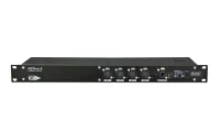 ИМЛАЙТ NETline-4-5pin (OLED) Блок преобразования сигнала ARTNET в DMX-512-A, поддержка RDM, 1 вход, 4 выхода с гальванической развязкой, индикация по входу и выходам, питание по сети 110-240В 50/60Гц, разъемы EtherCon и XLR 5-pin роз., OLED индикатор, выс