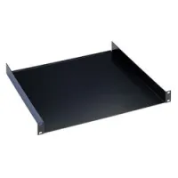 K&M 28481-070-55  19" рэковая полка, черная, 1u, 380 мм, 2,37 кг
