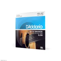 D'ADDARIO EJ36 - Струны для 12 струнной акустической гитары
