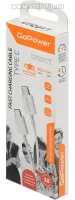 00-00022803 Кабель GP20TT Type-C (m)-Type-C (m) 1.0м 100W, белый, GoPower