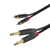 ROXTONE GPTC200/2 Аудиокабель , (2 x RCA - 2 x 6,3 mono Jack), 2м