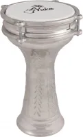 YUKA DRBTG6-12M - Турецкая дарбука, кованная, цвет: металлик, размер: 6"(15 см) x 12" (30 см), состав: алюминий, пластик