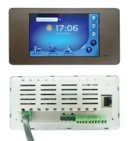 DSPPA DM-838W Активный мультиформатный аудио плеер. 2х20Вт/ 8Ом. Установка в стену. 5" сенсорный экран. Таймер. AM/FM тюнер, SD-карта. Лин.  выход. Bluetooth. Совместимость iOS и Android. Протокол DLNA/Airplay. Размер 172х86х45 мм. Масса 380 гр. Цвет белы