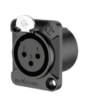 ROXTONE RX3FD-BT Разъем cannon (XLR) панельный мама 3-х контактный цвет: черный