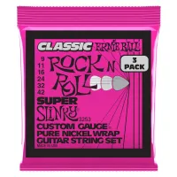 ERNIE BALL 3253 Pure Classic RnR Slinky Super 3 Pack 9-42 - Струны для электрогитары