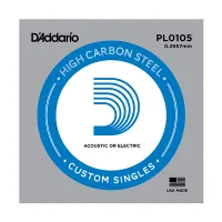 PL0105 Plain Steel Отдельная струна без обмотки, сталь, .0105, D'Addario