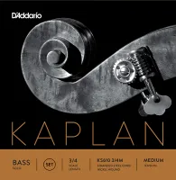 KS610-3/4M Kaplan Solo Комплект струн для контрабаса размером 3/4, среднее натяжение, D'Addario