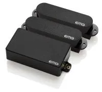 S/S/81 Black - Комплект активных звукоснимателей 2 сингла EMG-S + хамбакер EMG-81. Синглы - магнит керамический, бридж - магнит керамика/сталь, цвет черный, беспаячный тембрблок, EMG