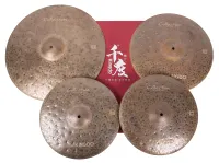 KINGDO COLLECTION DRY SET 14"+16"+20" - комплект тарелок серии COLLECTION DRY, без покрытия, глубокий, низкий, темный тембр с быстрым затуханием
