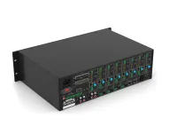 CVGAUDIO PMM-380 - Профессиональная звуковая матрица-предусилитель 8х8 каналов, 4х2RCA line in, 4x3pin-EuroBlock balance in, 8x3pin-EuroBlock balance out