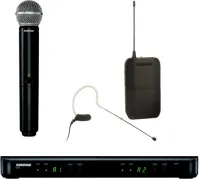 Shure BLX1288E/MX53-M17 - Двухканальная радиосистема с головным микрофоном MX153 и ручным передатчиком SM58