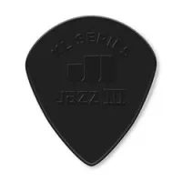 Dunlop 47pxls nylon jazz iii xl 6pack  медиаторы, острый кончик, толщина 1.38 мм, черные, 6 шт.