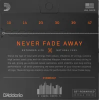 Комплект струн для акустической гитары d'addario xtabr1047 - струны для акустической гитары с стальными верхами ny и басами с бронзовой обмоткой 80/20 по шестигранной основе и обработкой xt. сверхслабое натяжение, толщина .010-.047 дюйма