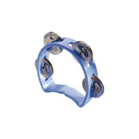 STAGG TAB-MINI BL - Полукруглый тамбурин с ручкой, 4 колокольчика, цвет: синий