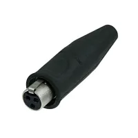 Rean RT3FC-B-W кабельный разъем mini XLR female 3 контакта,влагозащищённый