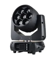 Estrada pro led mh zoom 740 v.2 светодиодная вращающаяся голова заливного света 7 шт. х 40w rgbw с индивидуальным пиксель контролем, линейной регулировкой цвета ств и стс 2700-8000к
