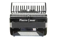 PCA3796 BKP Аккордеон, 96 басов, 37 клавиш в правой руке, 7+2 регистры, цвет черный перламутр, Pierre Cesar