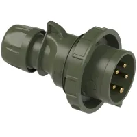 PCE Вилка настенная 16А/400V/3P+N+E/IP67, бронзово-зелёный 5152-6k.u