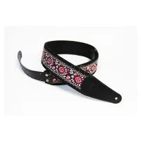 FIDEL FL22020E орнамент белый / чёрный - Ремень для гитары