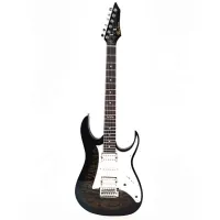 Pearl River GS10-TBK Электрогитара, материал корпуса: липа, гриф: клен, накладка: палисандр, звукосниматели: HSH, контроллеры: 1×громкость, 1× тон, 5 позиционный переключатель, цвет TBK, чехол 13мм, запасные струны, кабель 3м, медиатор 3шт, черный ремень