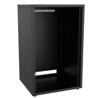 Caymon PR218/B Рэковый шкаф 19''. Монтажная высота 18U. Габаритные размеры, мм (Ш x В (с ножками) x Г): 540 х 854 (872) х 500. Масса 26 кг. Цвет черный  (RAL9004).