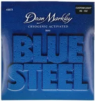 DM2673 Blue Steel Комплект струн для бас-гитары, сталь, 46-102, Dean Markley