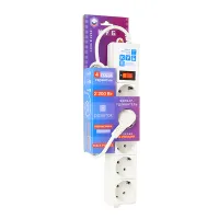 SPG-B-6-WHITE(ОТКР) PowerCube Фильтр-удлинитель 1.9м, (Откр. упаковка), Электрическая мануфактура