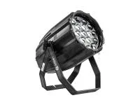 LightCraft Zoom Par 19x15 RGBW OSRAM - светодиодный прожектор типа PAR. Источник света 19 диодов OSRAM по 15 Вт. Система цветосмешения: RGBW. Встроенные комбинации цветов. Угол раскрытия луча: 10° - 60° (линейный Zoom). Линейный диммер  0-100%. Линейный С
