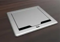 Crestron FT2-700-ELEC-PTL-AL, система управления кабелями серии FT2, размер 700, электрический, сквозная крышка, цвет алюминиевый