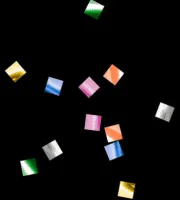 Конфетти металлизированное 6х6мм мульти