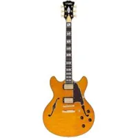 D'angelico excel dc xt vnq  полуакустическая гитара с кейсом, hh, t-o-m, цвет натуральный